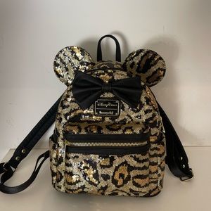 Minnie Mouse Sequin Loungefly Mini Backpack - as good as new
